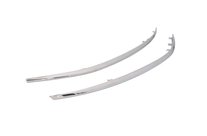 Bandou grila fata stanga Inferior, plastic, crom potrivit MERCEDES S W222, V222, X222 05.13-07.20