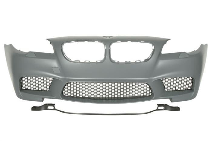 Bara Fata, M-PAKIET, cu grilaje, cu gauri pentru spalator de faruri, grund potrivit BMW 5 F10, 5 F11 12.09-02.17