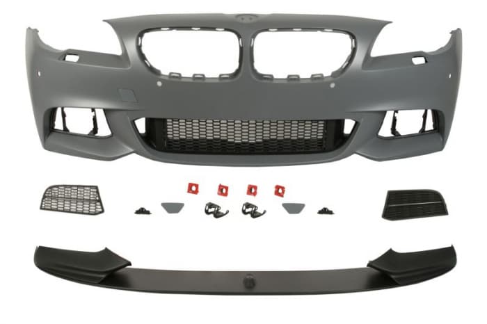 Bara fata model pachet M cu grile, cu locas spalator de faruri, cu locas senzori parcare, grunduit potrivit BMW Seria 5 F10, 5 F11 2013-2017