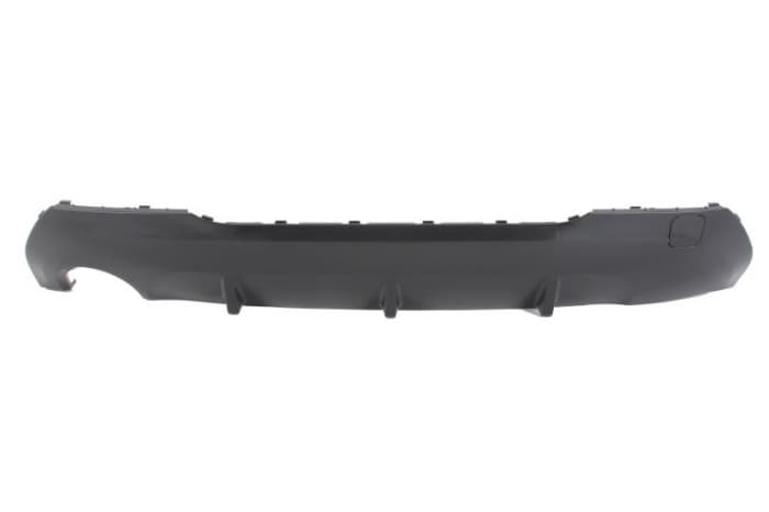 Bara inferior spate, fara grund, M-PAKIET, negru-mat, cu un decupaj pentru teava de evacuare: stanga potrivit BMW 1 F40 Hatchback 07.19-