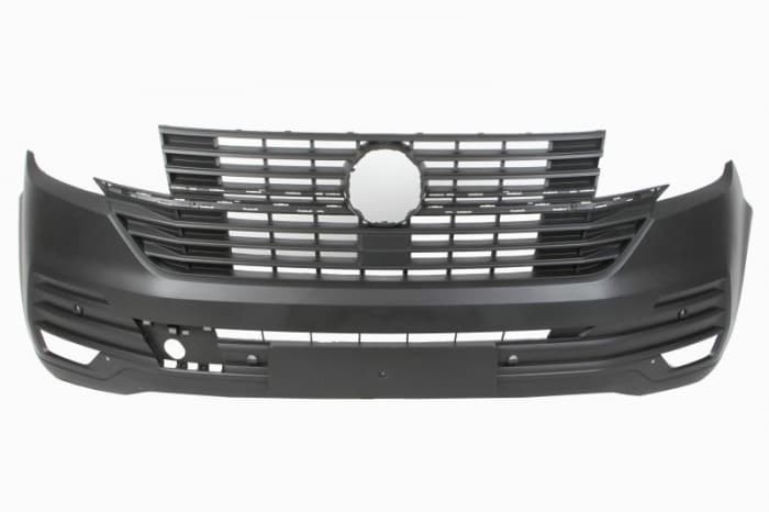 Bara protectie (fata, numar orificii senzori parcare: 4, negru, certificat TUV) potrivit VW TRANSPORTER T6 03.19-