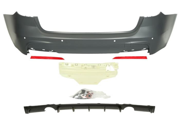 Bara (Spate, M PERFORMANCE, complet, cu orificii senzori parcare, grunduit) potrivit BMW 3 (F30, F80), 3 (F31) Break 10.11-03.19