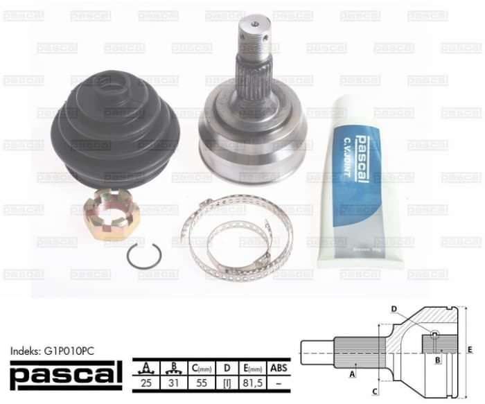 Cap planetara spre roata (25z 31z 55mm) PEUGEOT 205 II, 405 II 1.4 1.6 1.9D intre 1987-1998