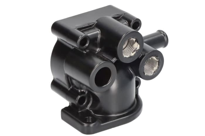 Carcasa termostat potrivit PERKINS, CASE IH 28, 31, 35; GEHL 245; JCB 208S, 8025 ZTS, 8030 ZTS, 8032 ZTS, 8035 ZTS, 8052, 8060, 8080