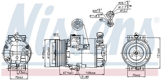 Compresor AC clima OPEL ASTRA H, ASTRA H CLASSIC, ASTRA H GTC, ZAFIRA ZAFIRA FAMILY B, ZAFIRA B 1.7D dupa 2004