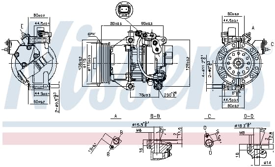 Compresor AC clima TOYOTA YARIS 1.0 1.3 intre 1999-2005