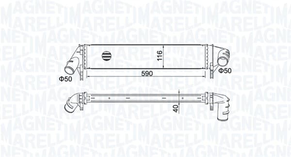 Compresor intercooler potrivit DACIA DUSTER, LOGAN, LOGAN EXPRESS, LOGAN MCV, SANDERO 1.5D 09.05-
