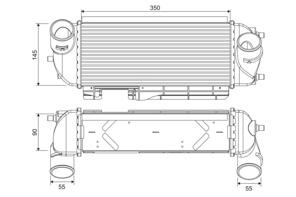 Compresor intercooler potrivit HYUNDAI IX35; KIA SPORTAGE III 2.0 2.0D 08.09-12.16