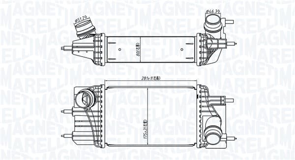 Compresor intercooler potrivit NISSAN JUKE, NV200, NV200 EVALIA, PULSAR 1.5D 02.10-