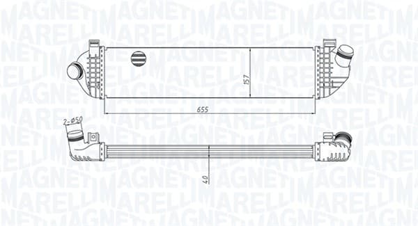 Compresor intercooler potrivit VOLVO C30, V50 1.6D 2.5 03.05-12.12