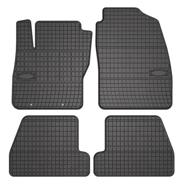 Covor podea FROGUM cauciuc, 4 buc. BASIC, fata spate, set, culoare neagra, potrivit FORD FOCUS II, FOCUS II KOMBI 07.04-09.12, Liftback
