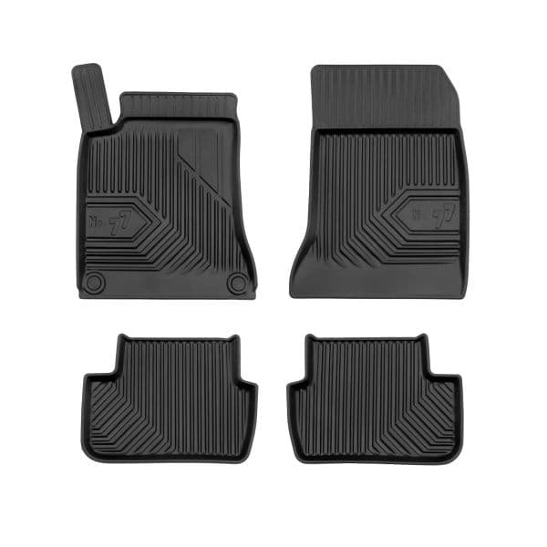 Covor podea FROGUM TPE, 4 buc. No. 77, fata spate, set, culoare neagra, potrivit MERCEDES A (W176), B SPORTS TOURER (W246, W242), GLA (X156); AUDI A6 C6 05.04-12.19