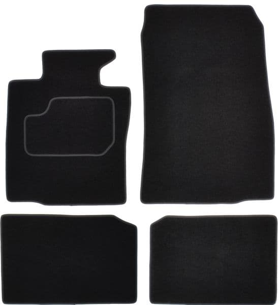 Covor podea MAMMOOTH Velours, 4 buc., fata spate, set, culoare neagra, potrivit MINI COUNTRYMAN (R60) 08.10-10.16, Off-road SUV