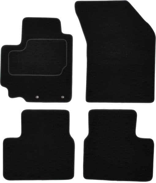 Covor podea MAMMOOTH Velours, set, culoare neagra, potrivit SUZUKI SWIFT IV 10.10-, Saloon