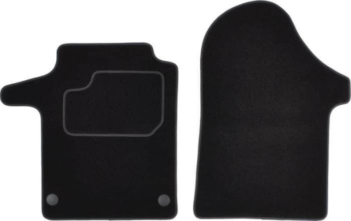 Covorase auto (fata, velur, 2 bucati, culoare negru) MERCEDES VITO MIXTO (W447), VITO TOURER (W447), VITO (W447) dupa 2014