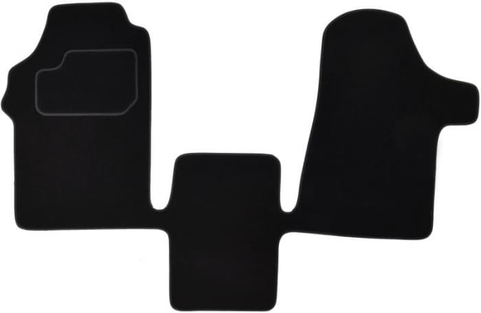 Covorase auto (fata, velur, 2 bucati, culoare negru) MERCEDES VITO MIXTO (W639), VITO (W639) dupa 2003