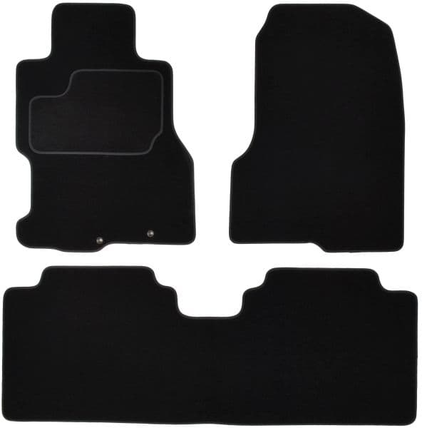 Covorase auto (set, velur, 3 bucati, culoare negru, 3; 5 usi) HONDA CIVIC VII dupa 2001