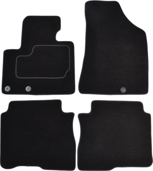 Covorase auto (set, velur, 4 bucati, culoare negru, 5 locuri) HYUNDAI SANTA FE I, SANTA FE II intre 2004-2012