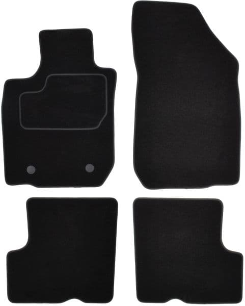 Covorase auto (set, velur, 4 bucati, culoare negru, 7 locuri) DACIA LOGAN MCV dupa 2007
