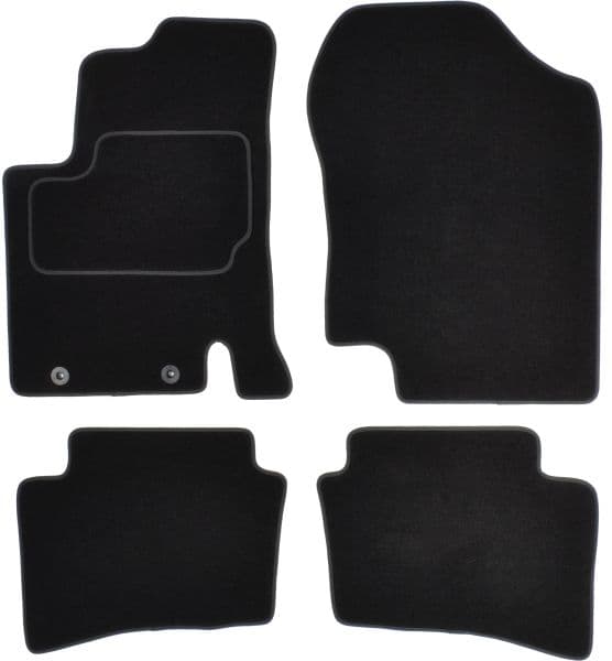 Covorase auto (set, velur, 4 bucati, culoare negru) HYUNDAI I20 intre 2008-2015