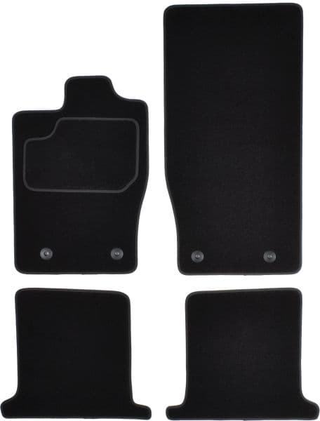 Covorase auto (set, velur, 4 bucati, culoare negru) JAGUAR XK intre 2006-2014