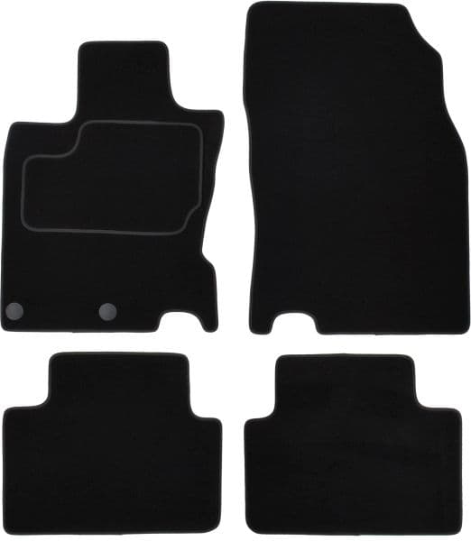 Covorase auto (set, velur, 4 bucati, culoare negru) NISSAN QASHQAI II dupa 2013