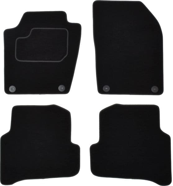 Covorase auto (set, velur, culoare negru) SKODA FABIA III dupa 2014