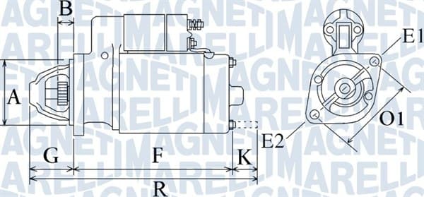 Electromotor (12V, 1,2kW) potrivit HYUNDAI COUPE I, COUPE II, ELANTRA III, ELANTRA IV, LANTRA II, MATRIX, TRAJET, TUCSON; KIA CARENS II, CERATO I 1.6 1.8 2.0 11.95-