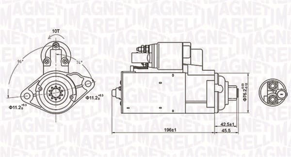 Electromotor (12V, 1,7kW) AUDI A3, TT; SEAT ALTEA, ALTEA XL, LEON, TOLEDO III; SKODA OCTAVIA II, SUPERB II; VW CADDY III, EOS, GOLF IV, GOLF PLUS, GOLF V, JETTA III BEETLE, PASSAT 1.4-3.6 dupa 1998