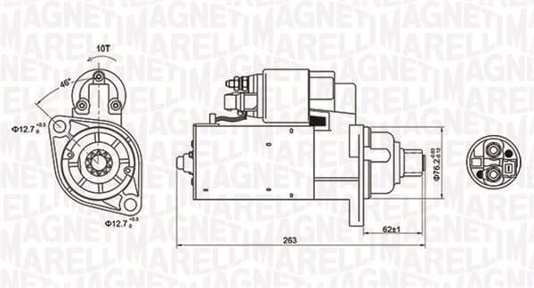 Electromotor (12V, 2kW) potrivit AUDI A3, TT; FORD GALAXY I; SEAT ALHAMBRA, CORDOBA, IBIZA III, LEON, TOLEDO II; SKODA FABIA I, OCTAVIA I; VW BORA, BORA I, GOLF IV, NEW BEETLE, POLO 1.6-3.2 03.95-