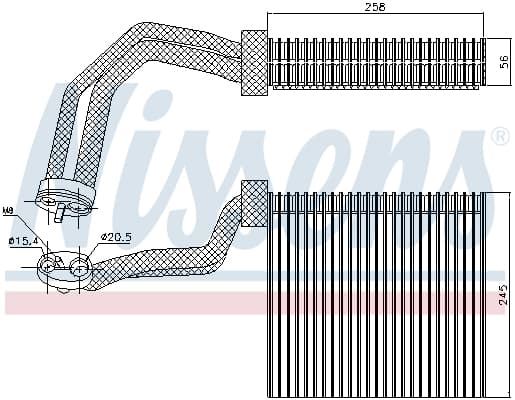 Evaporator aer conditionat potrivit AUDI A4 B6, A4 B7; SEAT EXEO, EXEO ST 1.6-4.2 11.00-05.13