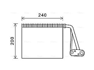 Evaporator aer conditionat potrivit RENAULT TRAFIC II 1.9D-2.5D 03.01-
