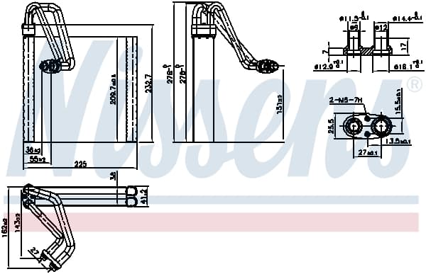 Evaporator aer conditionat potrivit SUZUKI SX4 1.5 1.6 06.06-
