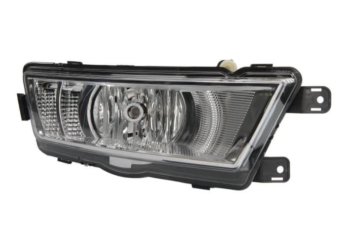 Far ceata Dreapta (H8 LED, cromat; cu lumini de zi) potrivit SKODA RAPID 07.12-12.18