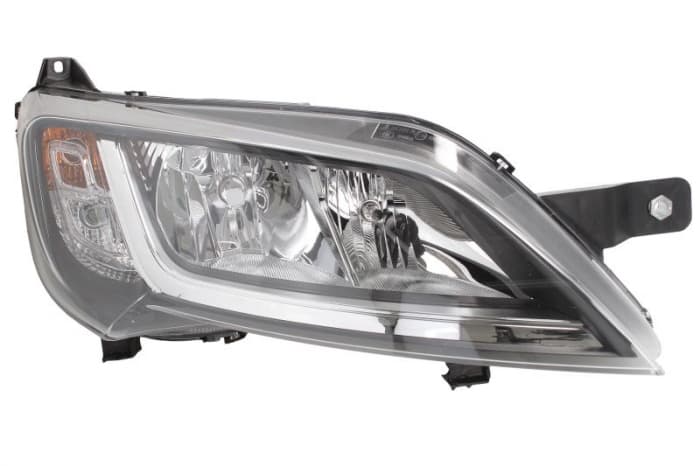 Far dreapta (2 H7, reglaj electric, cu motoras, fundal negru) CITROEN JUMPER FIAT DUCATO PEUGEOT BOXER dupa 2014