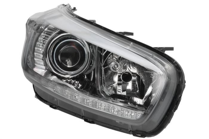 Far Dreapta (3 H7 LED PY21W, electric, cu motor, lumini de zi, culoare insert: negru) potrivit KIA CEE D 05.12-09.12