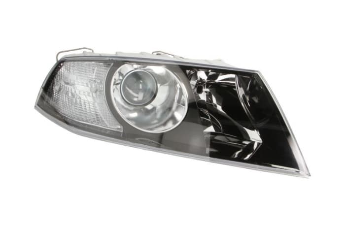 Far Dreapta (H1 H7, electric, cu motor, culoare insert: negru) potrivit SKODA OCTAVIA II
