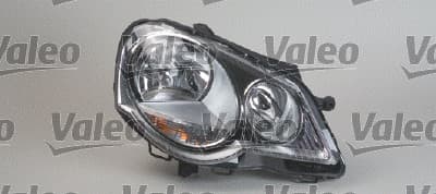 Far Stanga (H1 H7, electric, cu motor, halogen, culoare interior cromat) potrivit VW POLO, POLO IV
