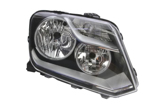 Far Dreapta (H1 H7 PY21W W5W, electric, cu motor, culoare insert: negru, culoare semnalizator: alb) potrivit VW AMAROK
