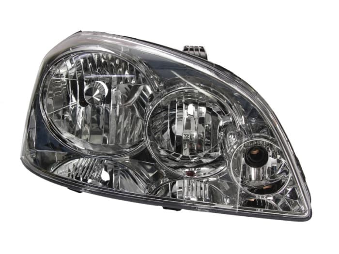 Far dreapta (H1 H7, reglaj electric, cu motoras, fundal cromat) CHEVROLET LACETTI, NUBIRA DAEWOO LACETTI, NUBIRA, LIMUZINA COMBI 2003-2009
