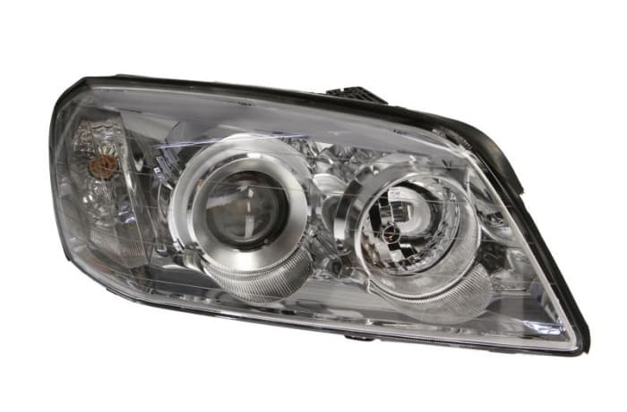 Far dreapta (H1 H7, reglaj electric, cu motoras, fundal cromat, fundal transparent) CHEVROLET CAPTIVA 2011-2015