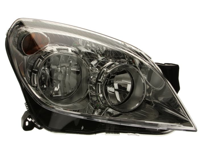 Far dreapta (H1 H7, reglaj electric, cu motoras, fundal cromat) OPEL ASTRA H, ASTRA H clasic H, ASTRA H GTC, ASTRA H dupa 2004-2014