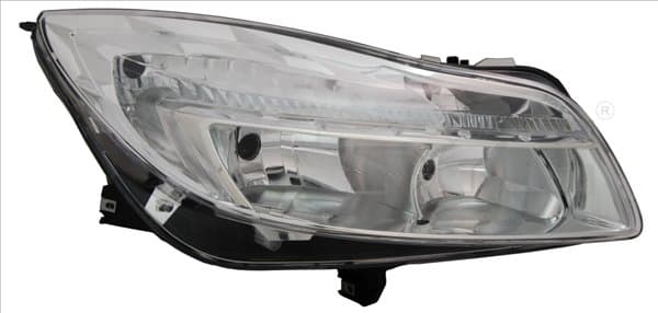 Far dreapta (H1 H7, reglaj electric, cu motoras, fundal cromat) OPEL INSIGNIA A
