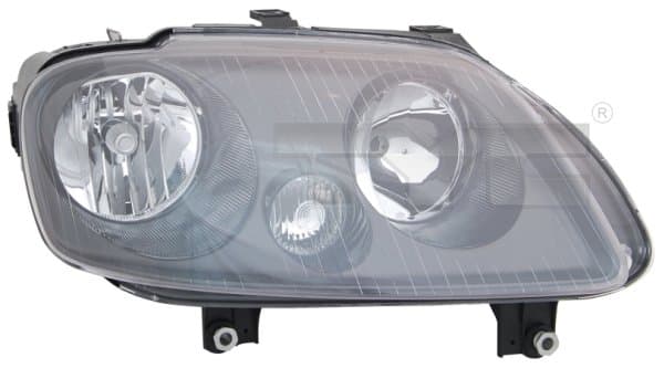 Far dreapta (H1 H7, reglaj electric, cu motoras, fundal negru) VW CADDY III, TOURAN