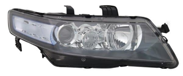 Far dreapta (H1, reglaj electric, fundal negru insertii crom, fundal transparent) HONDA ACCORD 2005-2008