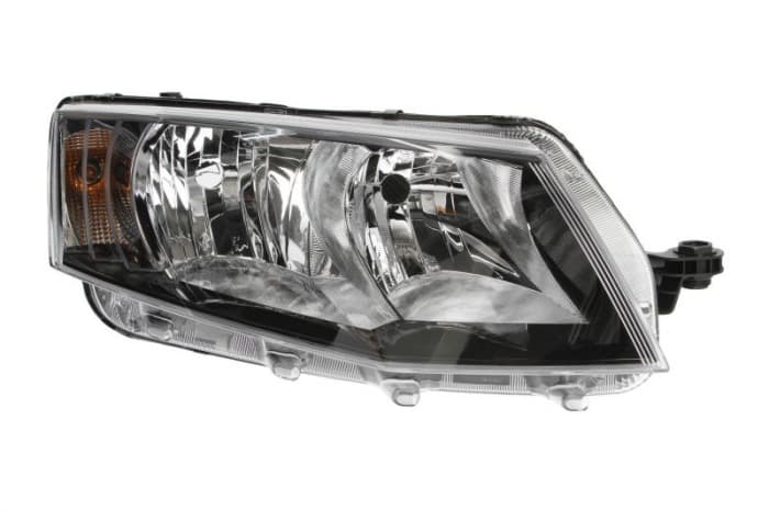 Far dreapta (H15 H7, reglaj electric, cu motoras, fundal transparent) SKODA OCTAVIA III dupa 2012