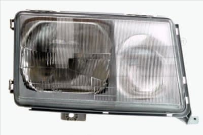Far dreapta (H3 H4, pneumatic, fundal argintiu) MERCEDES Clasa COUPE (C124), KOMBI T-MODEL (S124), SEDAN (W124)