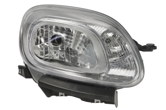 Far Dreapta (H4, electric, cu motor, culoare insert: cromat, culoare semnalizator: alb) potrivit FIAT PANDA, PANDA HATCHBACK