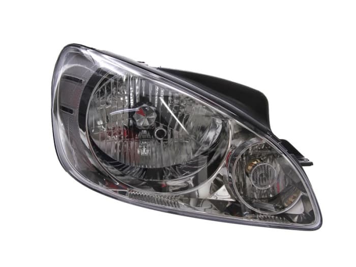 Far dreapta (H4, electric, cu motoras, fundal argintiu, Semnalizator argintiu) HYUNDAI GETZ 2005-2009