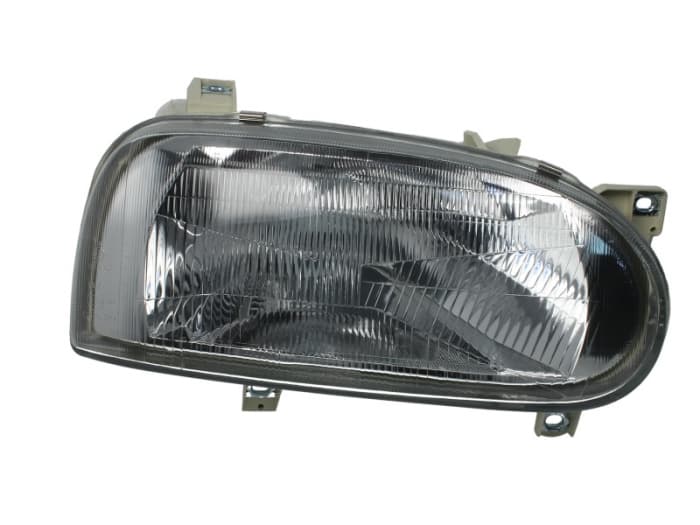 Far dreapta (H4, electric, fundal argintiu) VW GOLF III